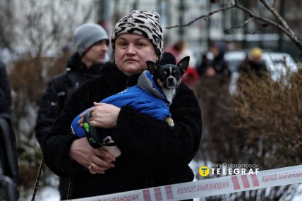 Киевлянка на месте удара