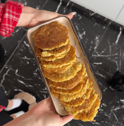 Деруны из килограмма картофеля