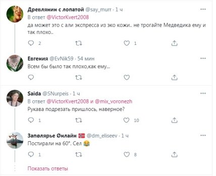 Комментарии по Медведеву