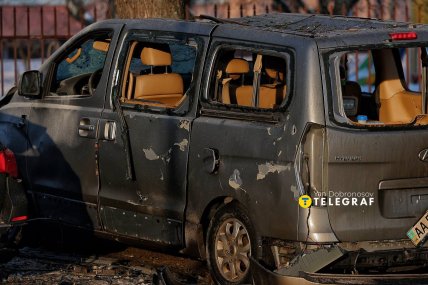 Дніпровський район Києва після обстрілу