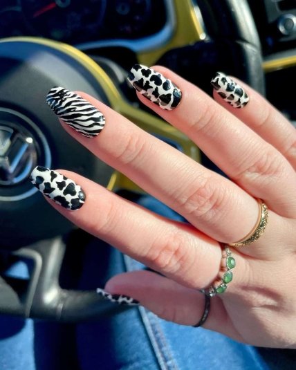 Маникюр с анималистическим принтом