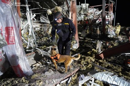 Удар по АЗС під Полтавою