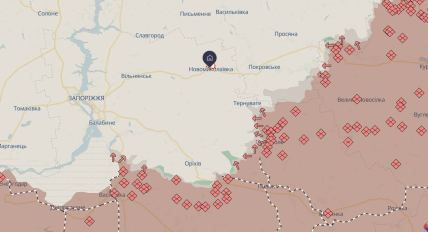 Новониколаевка на карте DeepState