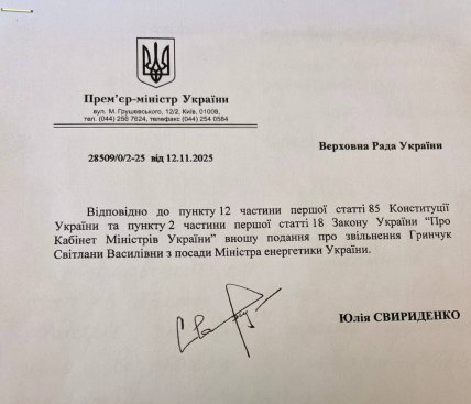 Постановление на увольнение Гринчук