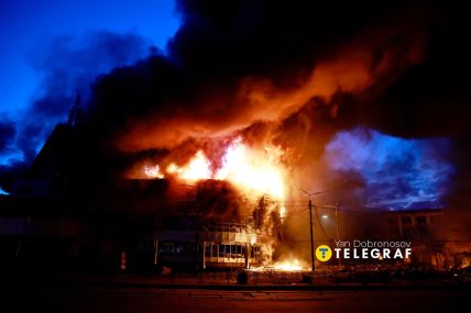 ТЦ Квадрат на Лук'янівці згорів
