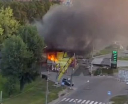 Взрыв на заправке в городе Сумы 15 августа