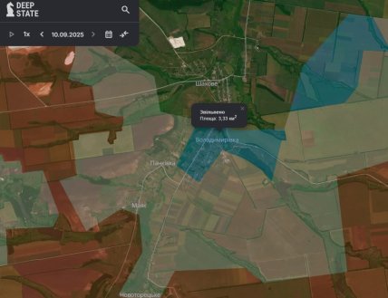 Владимировка на карте боев