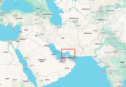 Ормузский пролив на карте