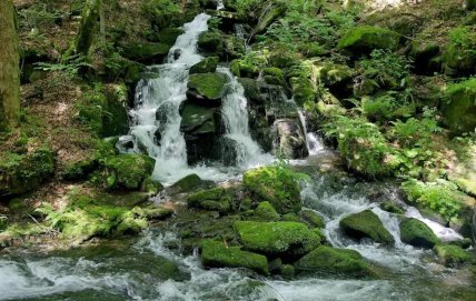 Водопад находится в труднодоступном месте