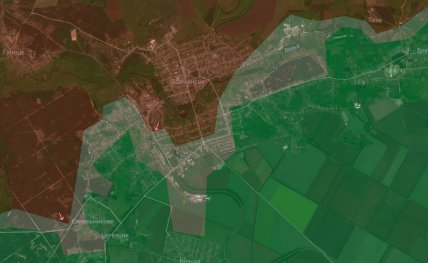 Вовчанськ на карті Deep State