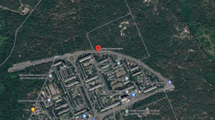 Скриншот карты из гугл мапс