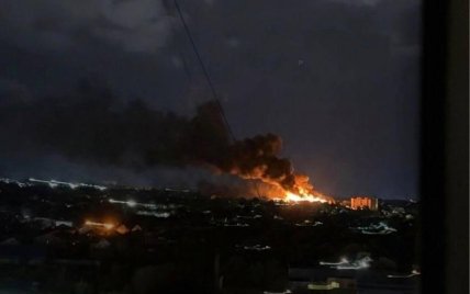 Взрыв в Луганске 24 апреля – на месте попадания пожар