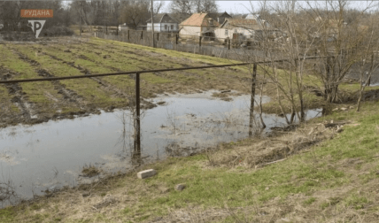 Як піднялась вода на річці Інгулець