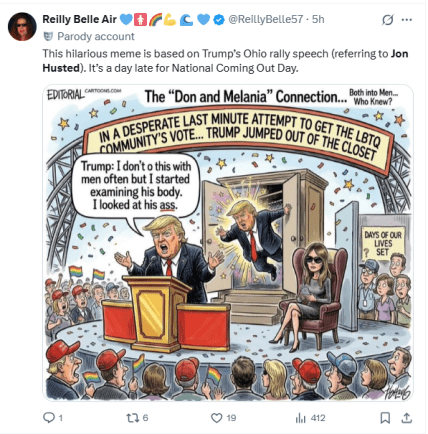 Шутка о Трампе и каминг аут