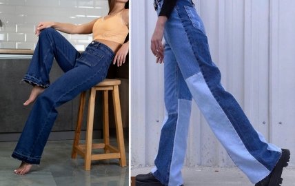 Джинсы-клеш