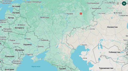 Уфа на карте мира