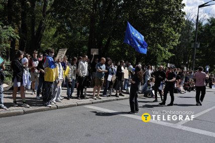 Митинг в поддержку Михаила Федорова в Киеве