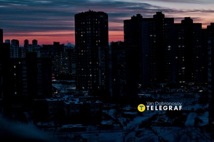 Некоторые окна в Киеве все же светятся