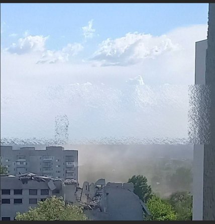 Місце влучання російського БПЛА