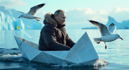 Путін пливе на Аляску, щоб зустрітися з Трампом, мем