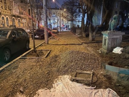 Реконструкция сквера на ул.Гончара, Киев