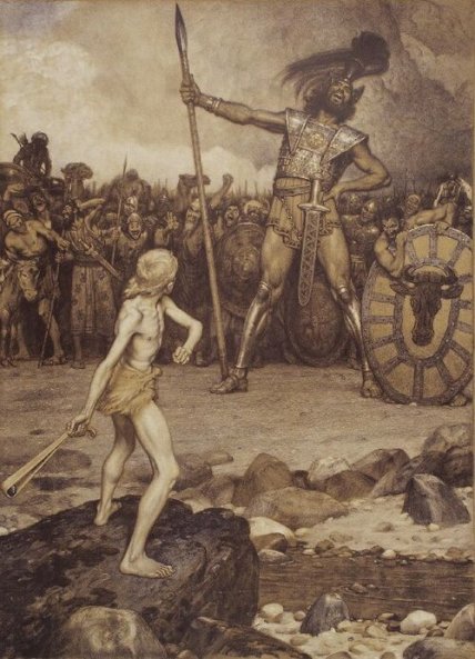 Осмар Шиндлер "Давид і Голіаф", 1888 р. Фото Вікіпедія