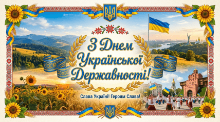 З Днем Української Державності, листівки, картинки, вітання