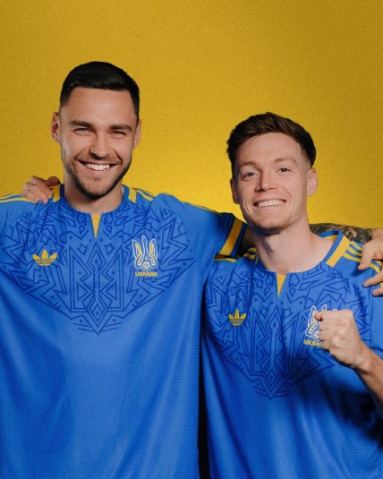 Новая футболка сборной Украины по футболу