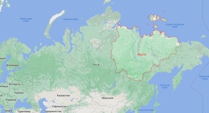 Якутія на карті