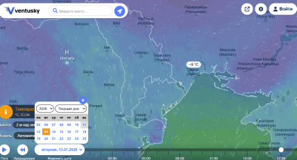 Погода в Одессе на 13 января