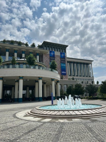 Пресс-центр саммита расположен в государственной библиотеке. Фото Ольга Кириллова, "Телеграф"
