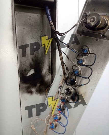 Наслідки пожежі у ліфті