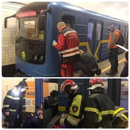 Спасение пассажира в метро