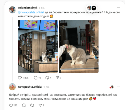 Коти Нова пошта