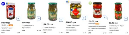 Сколько стоят консервированные перцы, огурцы и помидоры в "Сильпо" июле 2026
