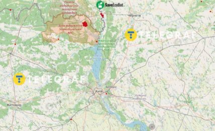 Карта пожаров и направления ветра