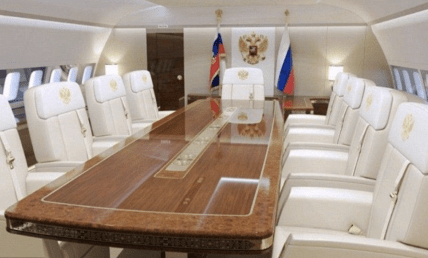 Как внутри выглядит самолет Путина