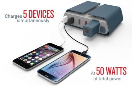 Зарядка Tylt Energy может заряжать сразу 5 гаджетов