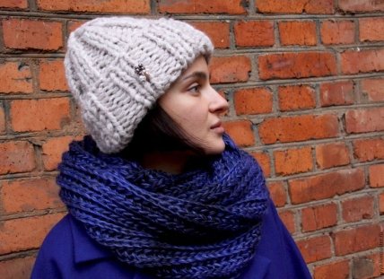 Стильная шапка на зиму