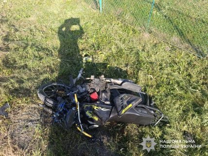 Неповнолітні їхали вдвох на мотоциклі, Львівська область