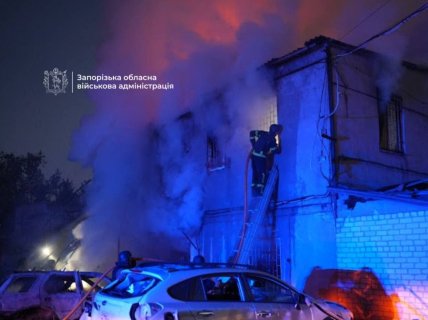 Последствия удара по Запорожью 22 сентября