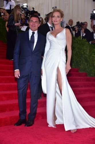 Ума Турман засветилась с бывшим возлюбленным