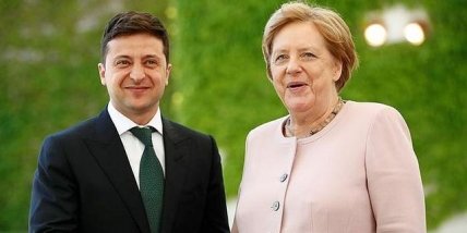 Владимир Зеленский и Ангел Меркель