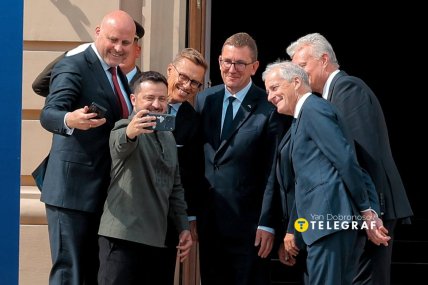 Участников саммита встречал президент Владимир Зеленский. Фото Ян Доброносов/"Телеграф"