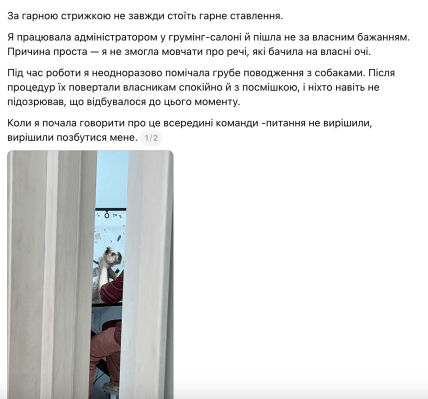 В Киеве грумер душила собаку