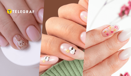 Простий дизайн нігтів до Великодня