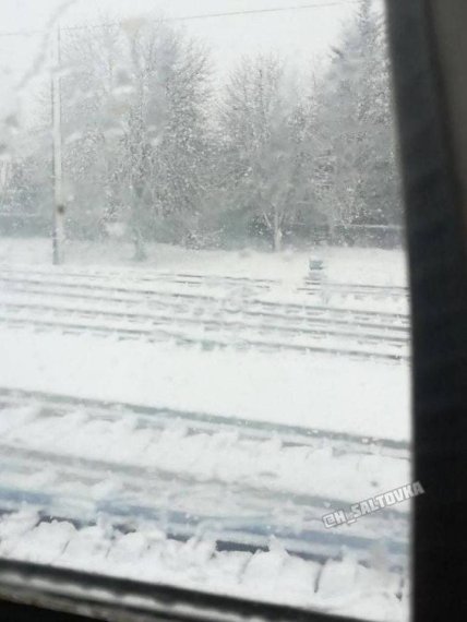 Снег в Полтавской области