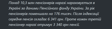 Скільки пенсіонерів зареєстровані в Україні / Опендатабот