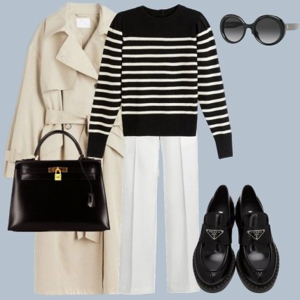 Стильный образ с бежевым тренчем