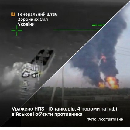 Генштаб розповів про серію ударів по військових та військово-економічних об’єктах Росії.